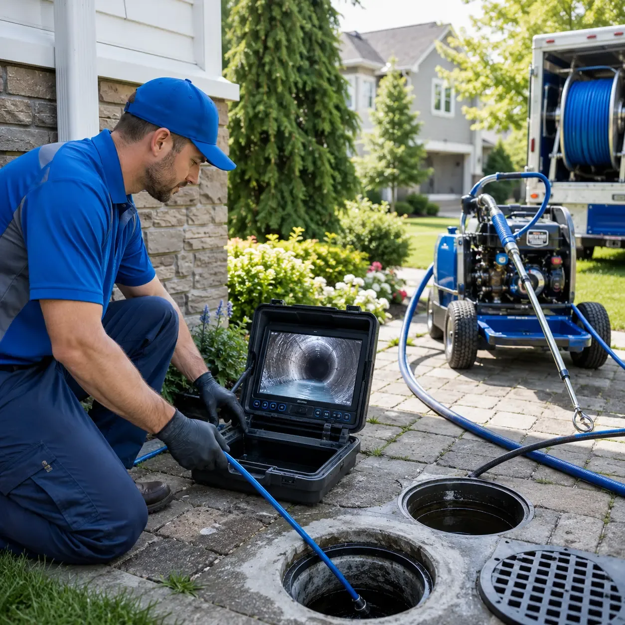 Outdoor drain cleaning professionals serving North Lima, OH